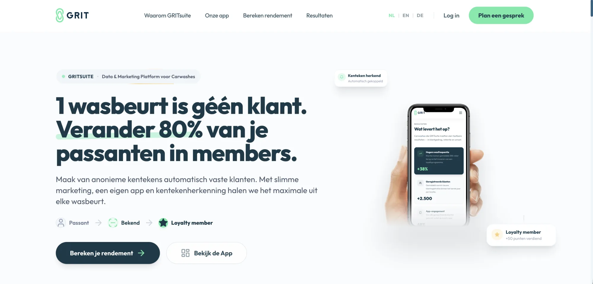 Gritsuite — website gebouwd door HiLaunch