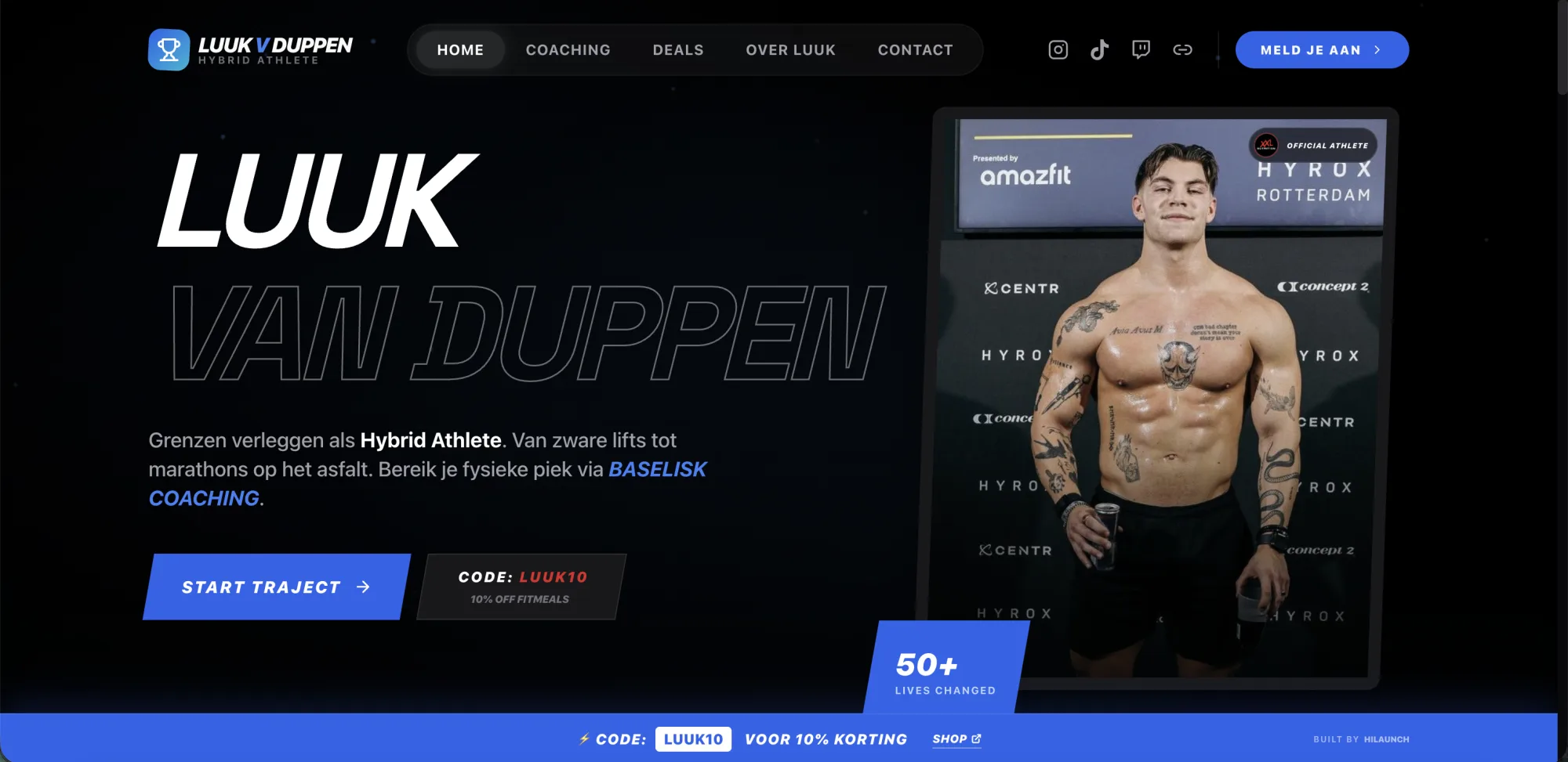 Luuk van Duppen — website gebouwd door HiLaunch