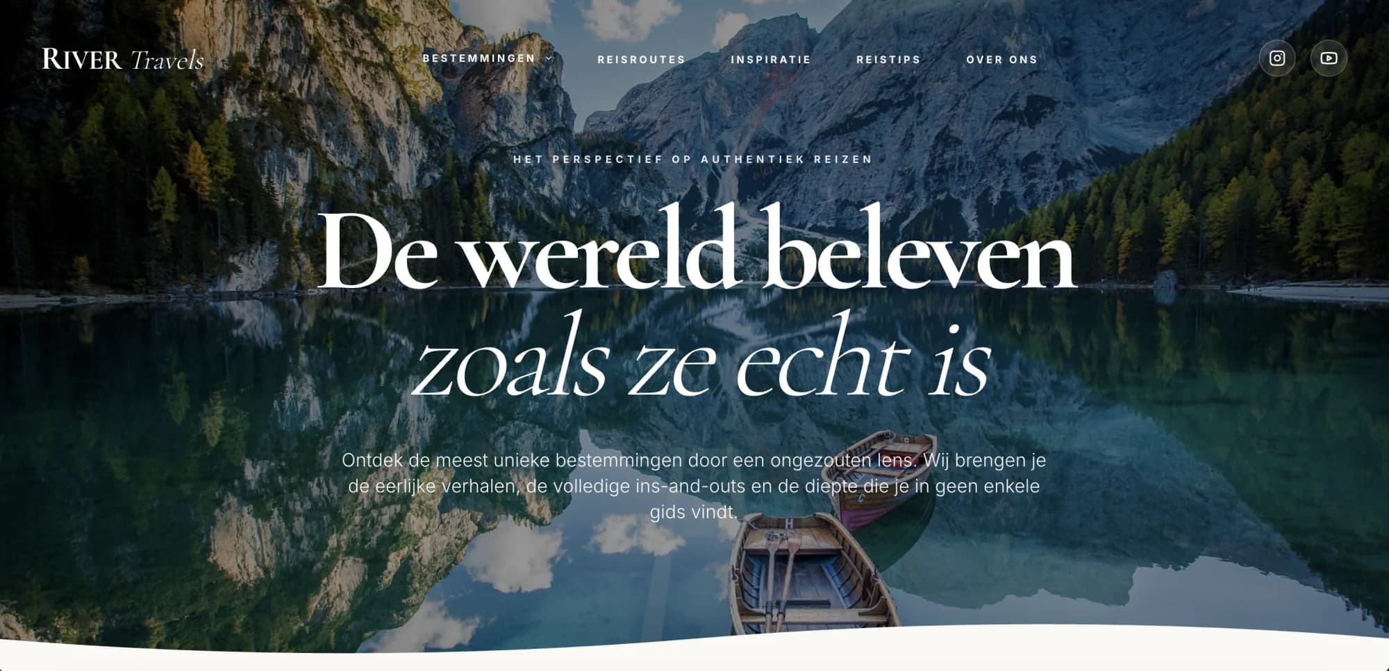 River Travels — website gebouwd door HiLaunch